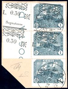 1921 - 0,30 lire su 1 cor. soprastampato, ... 