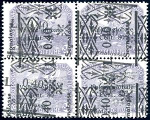 1921 - 0,40 lire su 80 cent. soprastampato, ... 