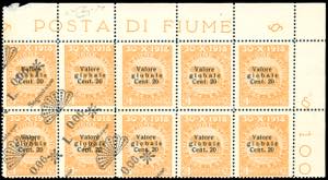 1921 - 0,06 lire su 20 cent. soprastampato ... 