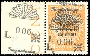 1921 - 0,06 lire su 20 cent. soprastampato ... 