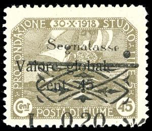 1921 - 0,20 lire su 45 cent. soprastampato, ... 