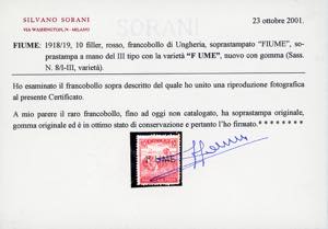 1918 - 10 f. rosso Mietitori, ... 