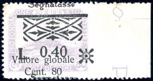 1921 - 0,40 lire su 80 cent. ... 