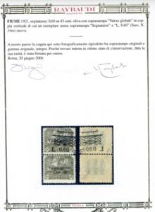 1921 - 0,60 lire su 45 cent., ... 