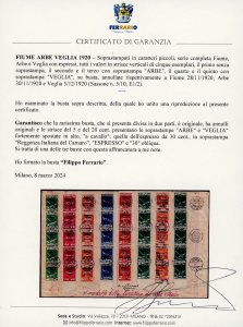 1920 - Soprastampati in caratteri ... 