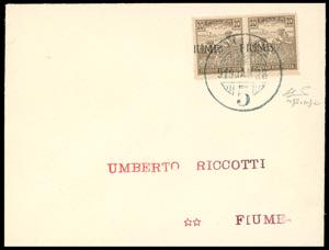 1919 - 20 f. Mietitori, soprastampa a ... 