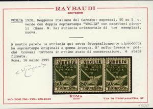 1920 - 50 cent. su 5 cent. verde, ... 