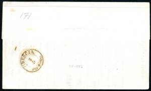 1856 - 5 cent. giallo ocra (1), ... 