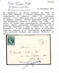 1851 - 15 cent. rosa, II tipo, ... 