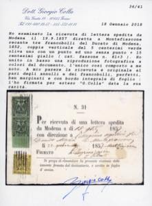 1857 - 5 cent. verde oliva, coppia ... 