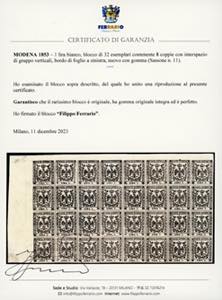 1853 - 1 lira bianco (11), ... 