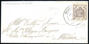 1860 - 20 cent. lilla violaceo scuro (16b), ... 