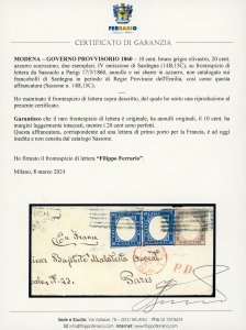 1860 - 10 cent. bruno grigio ... 