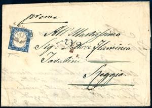 CARPI, a cuore punti R1 - 20 cent. azzurro ... 