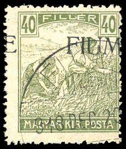 1918 - 40 f. Mietitori, soprastampa a ... 
