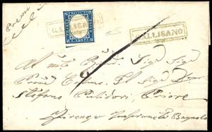 GALLICANO, cartella in azzurro verdastro, ... 