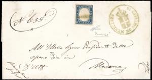 RAVARINO DI MODENA, lineare azzurro, non ... 