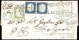 SASSUOLO, PD unico annullatore + cartella ... 