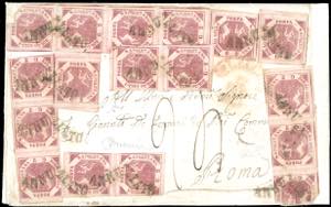 1861 - 2 grana rosa brunastro, III tavola ... 