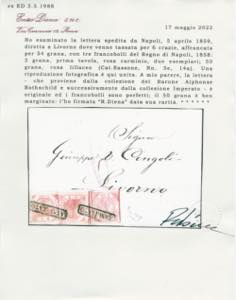 1859 - 50 grana rosa brunastro, ... 
