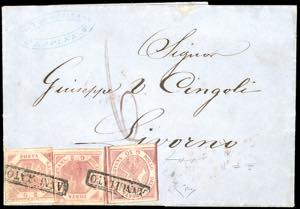 1859 - 50 grana rosa brunastro, fresco e con ... 