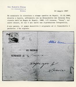 1860 - 1/2 tornese azzurro chiaro ... 