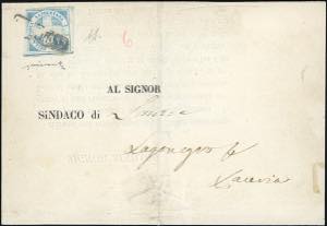 1860 - 1/2 tornese azzurro chiaro Crocetta ... 