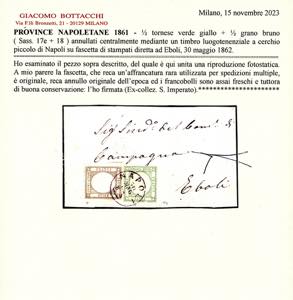 1862 - 1/2 tornese verde giallo, ... 