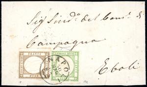 1862 - 1/2 tornese verde giallo, 1/2 grano ... 