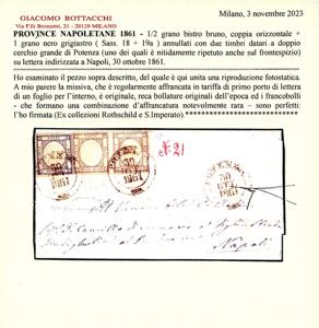 1861 - 1/2 grano bistro bruno, ... 