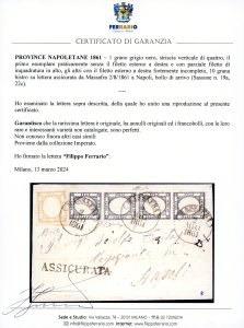 1861 - 1 grano grigio nero, ... 