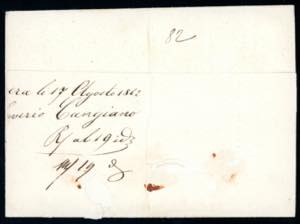 1862 - 2 grana azzurro chiaro ... 