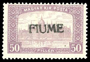 1918 - 50 k. Veduta, soprastampa a mano del ... 