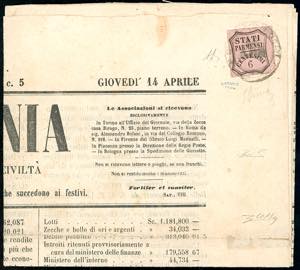 1859 - 6 cent. rosa vivo (1), perfetto e ben ... 