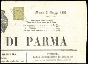 1859 - 5 cent. giallo arancio (1), perfetto, ... 