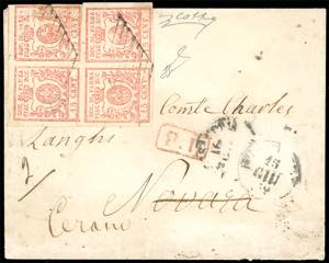 1859 - 15 cent. vermiglio chiaro, III ... 