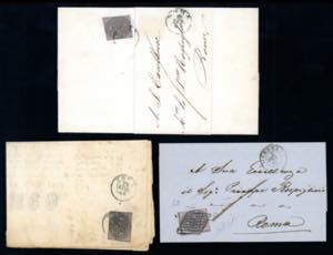 1864/66 - 1/2 baj violetto grigiastro (1A), ... 