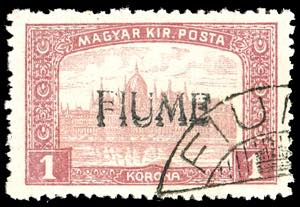 1918 - 1 k. Veduta, soprastampa a mano del I ... 