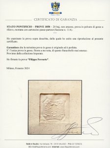 1858 - 20 baj, non emesso, prova ... 