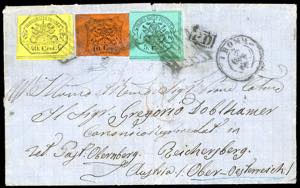 1876 - 5 cent. azzurro verdastro, 10 cent. ... 