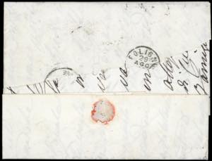 1869 - 5 cent. azzurro scuro, due ... 