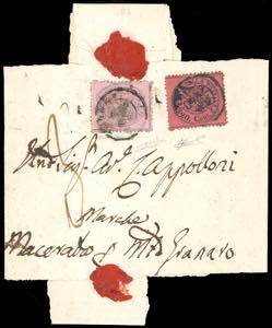 1869 - 80 cent. rosa chiaro, 20 cent. rosso ... 