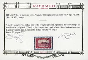 1918 - 1 k. Veduta, soprastampa a ... 