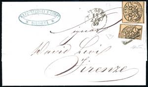 1859 - 3 baj bruno (4Aa), un esemplare ... 