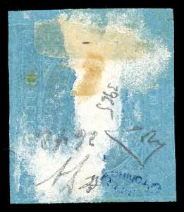 1853 - 20 cent. azzurro (5), gomma ... 