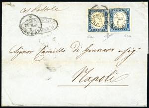 1862 - 20 cent., un esemplare celeste, ... 