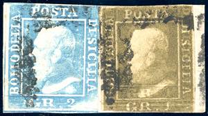 1859 - 1 grano bruno oliva, II tavola, ... 