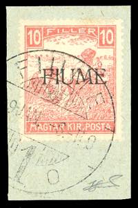 1918 - 10 f. Mietitori, cifre bianche, ... 