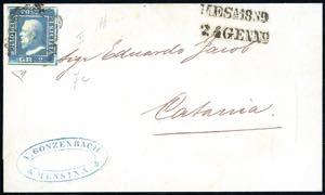 1859 - 2 grana cobalto scuro, II tavola, ... 