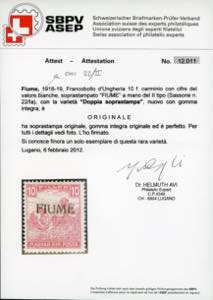 1918 - 10 f. carminio Mietitori, ... 